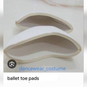 White Ballet Toe Pads